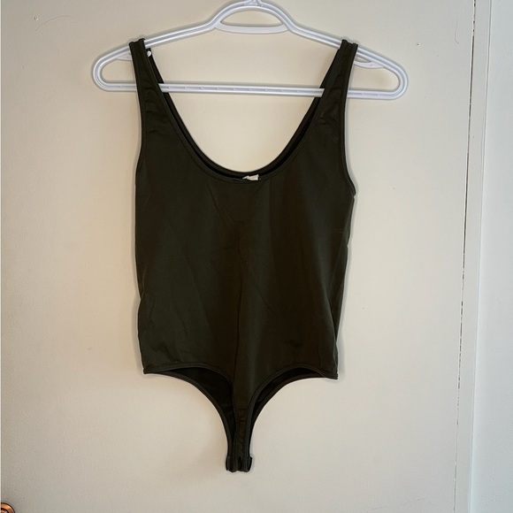 Aritzia Olive Green Bodysuit - Picture 2 of 3